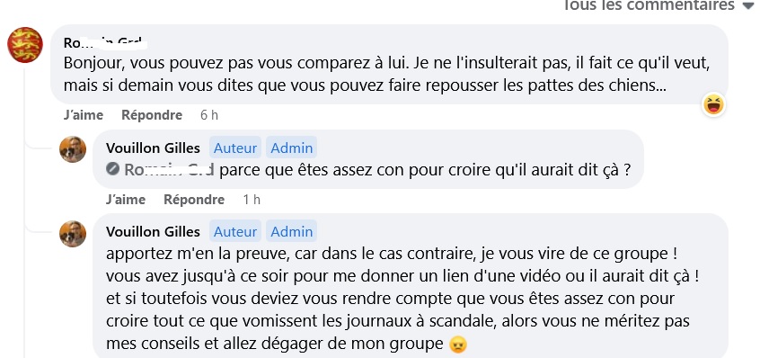 Les bras qui repousent et les théories de Gilles Vouillon / Regenere