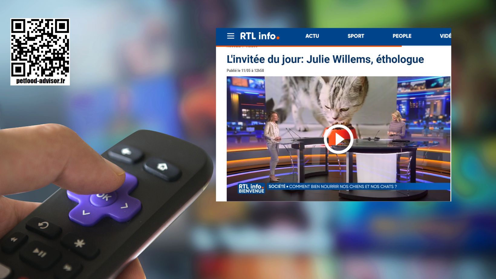 Interview de Julie Willems, Ethologue sur Rtl.be