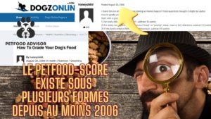 Il existe plusieurs sortes de Petfood-Score
