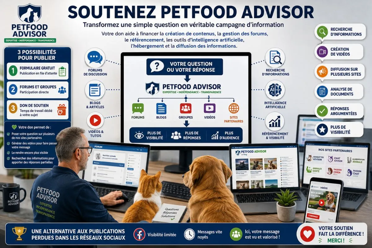 Promotion active des messages Petfood Advisor