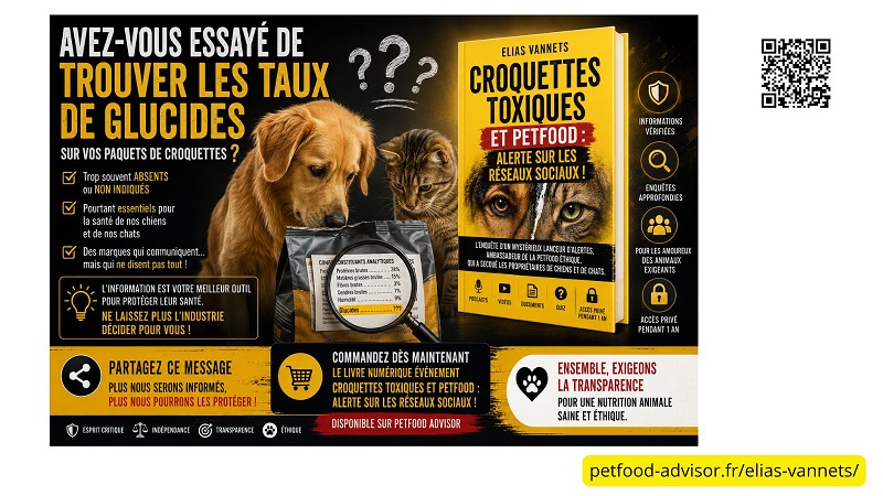Croquettes Toxiques et Petfood : Alerte sur les réseaux sociaux ! Elias Vannets