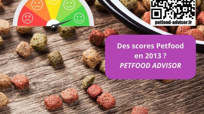Un autre score Petfood publié en 2013
