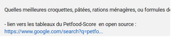 Le Petfood-Score de Gilles Vouillon en Open Source
