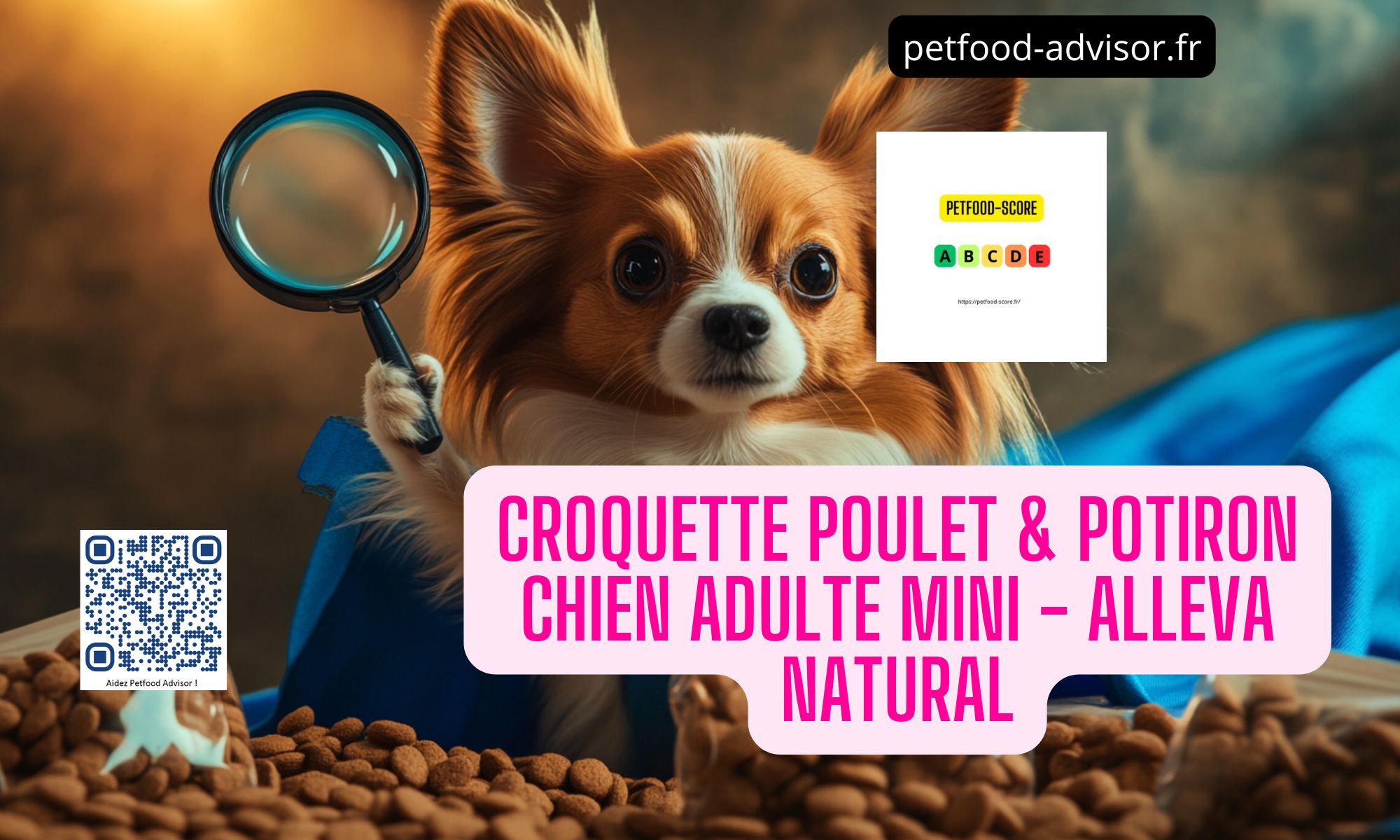 Croquette Poulet & Potiron Chien Adulte Mini – Alleva Natural